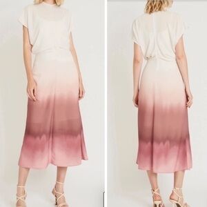 Luxely Dipped Ombré Midi Dress